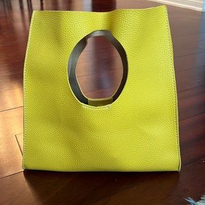 Yellow Faux Leather bag